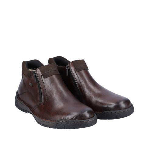 Ghete casual, barbati, RIEKER, TEX ANTISTRESS, B0392-25 maro, piele naturala